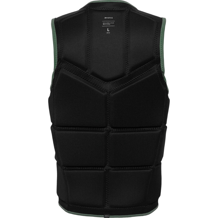 2024 Mystic Mnner Star Front Zip Wake Impact Vest 35005.240245 - Dark Olive